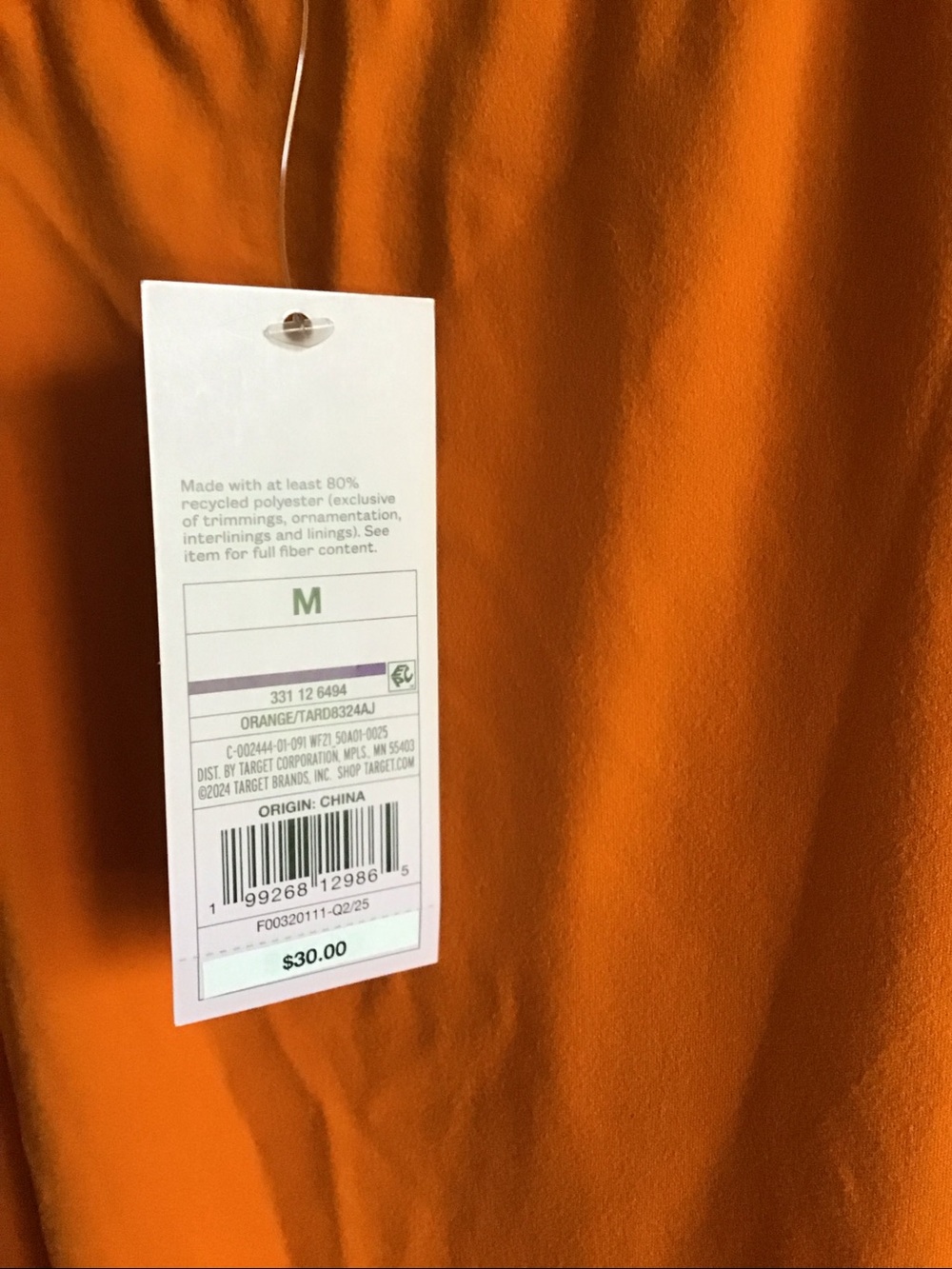 Wild Fable Orange Skort Dress NWT Tennis Exercise Athletic Activewear Mini - Picture 5 of 7